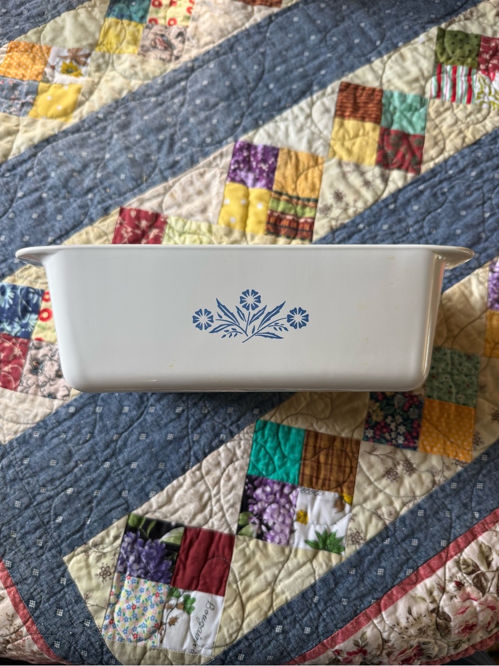 Vintage Corning Ware Blue Cornflower P-315-B 2 Qt Loaf Pan USA
